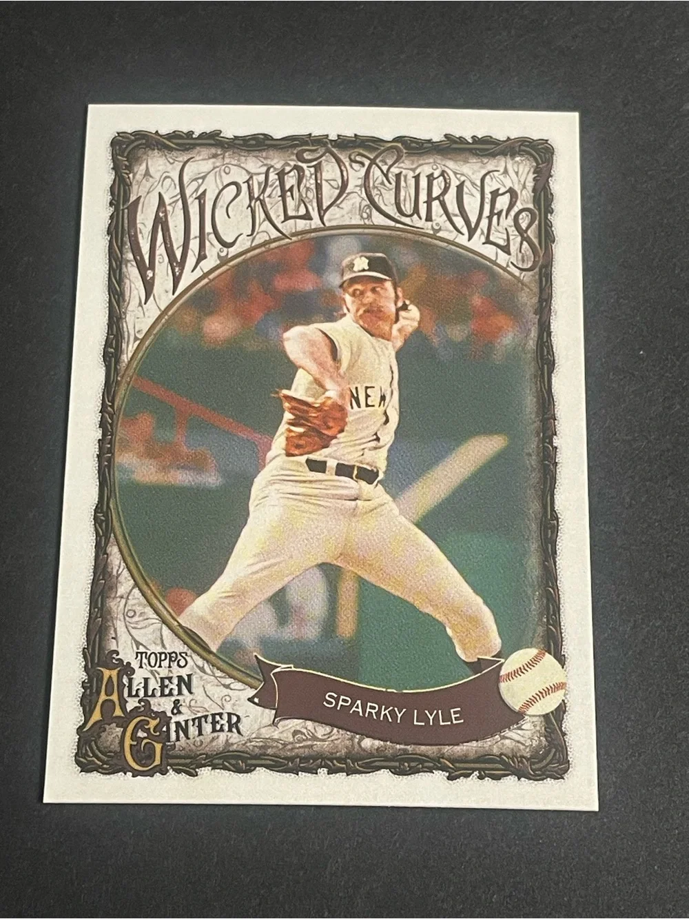 2025 Topps Allen & Ginter #WC-32 Sparky Lyle New York Yankees Wicked Curves Card